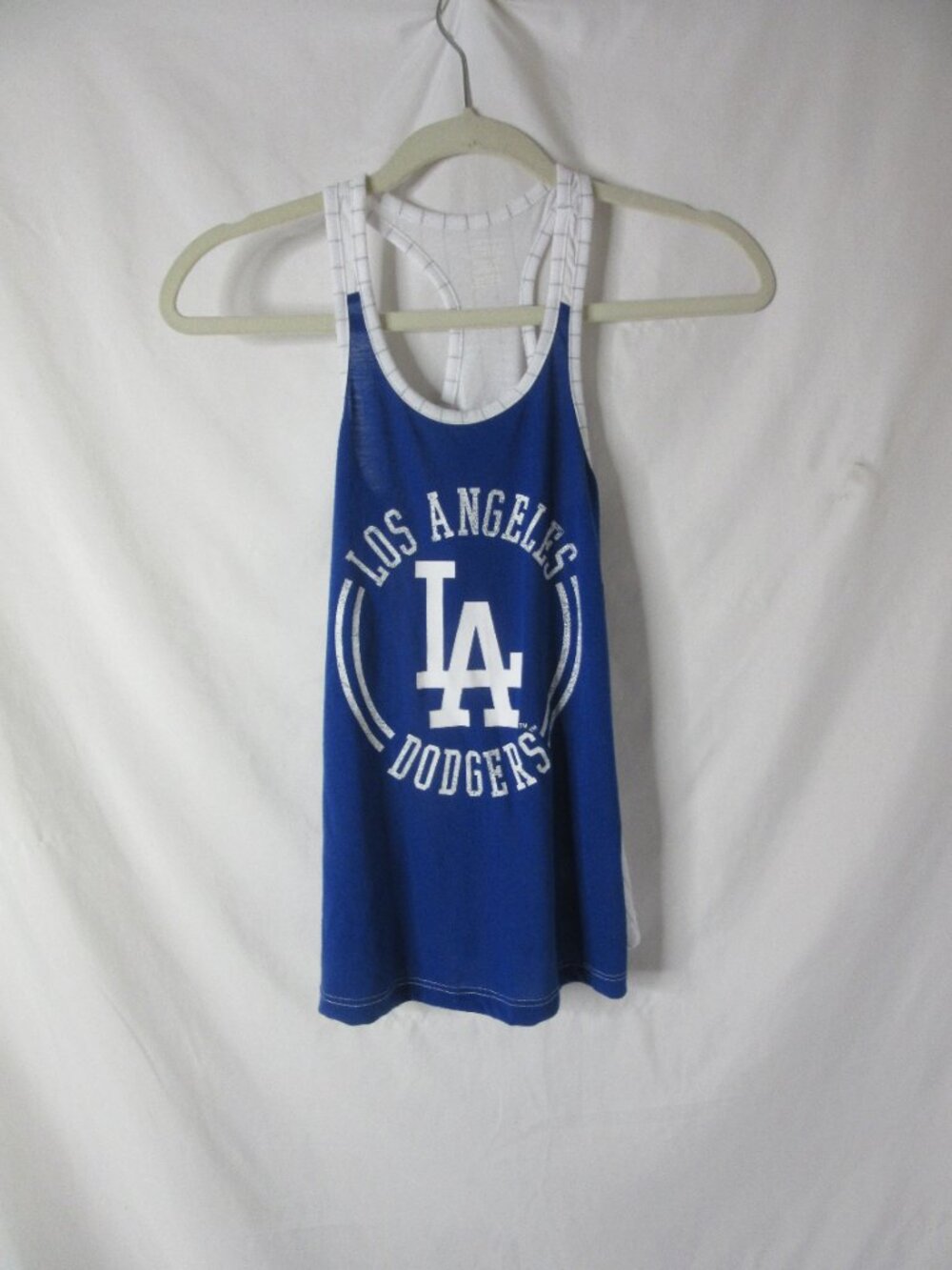 L.A. Dodgers Team Baseball Tank Top Girls Child Blue White Size Medium 7/8 NWT